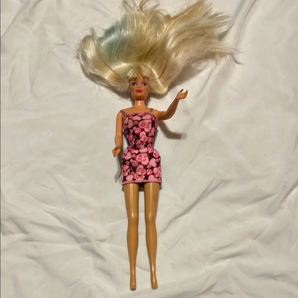 Barbie Doll vintage Mattel 1966 pretty summer‎ dress with earrings